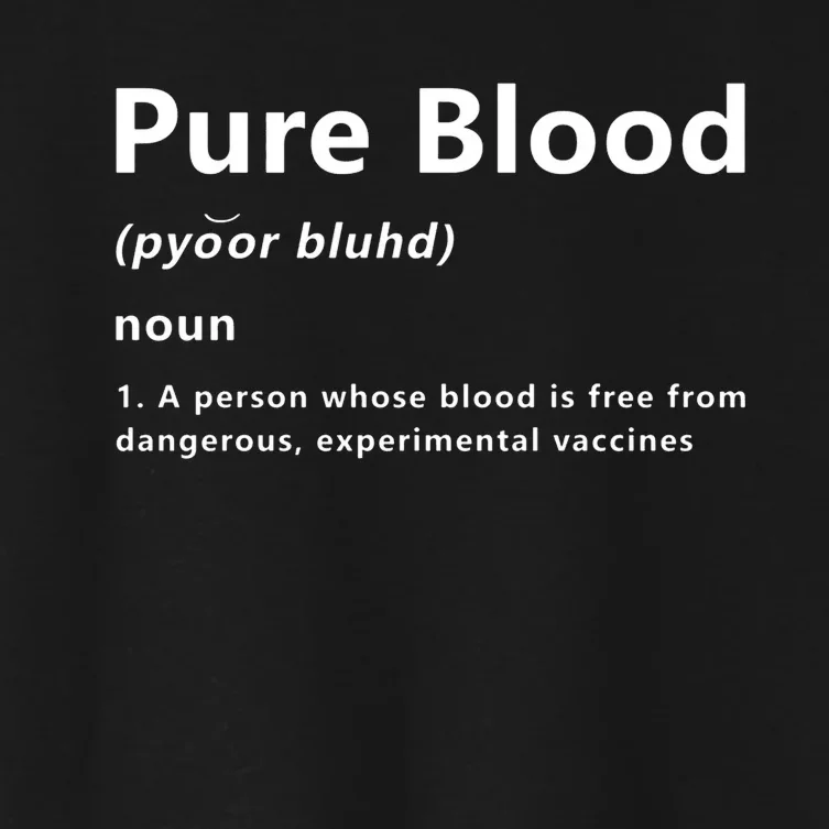 Pure Blood Definition Women's Crop Top Tee