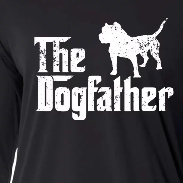 PIT BULL Dog The Dogfather Dog Lover Cooling Performance Long Sleeve Crew