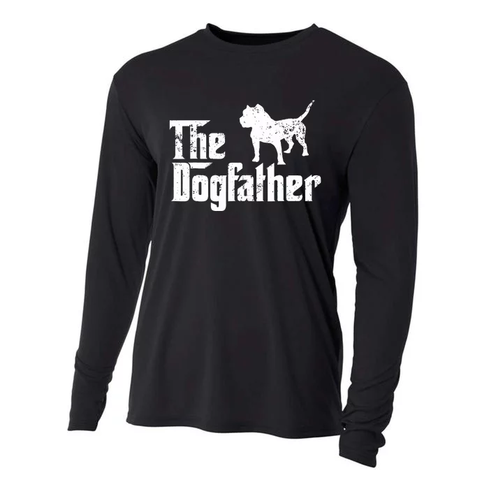 PIT BULL Dog The Dogfather Dog Lover Cooling Performance Long Sleeve Crew