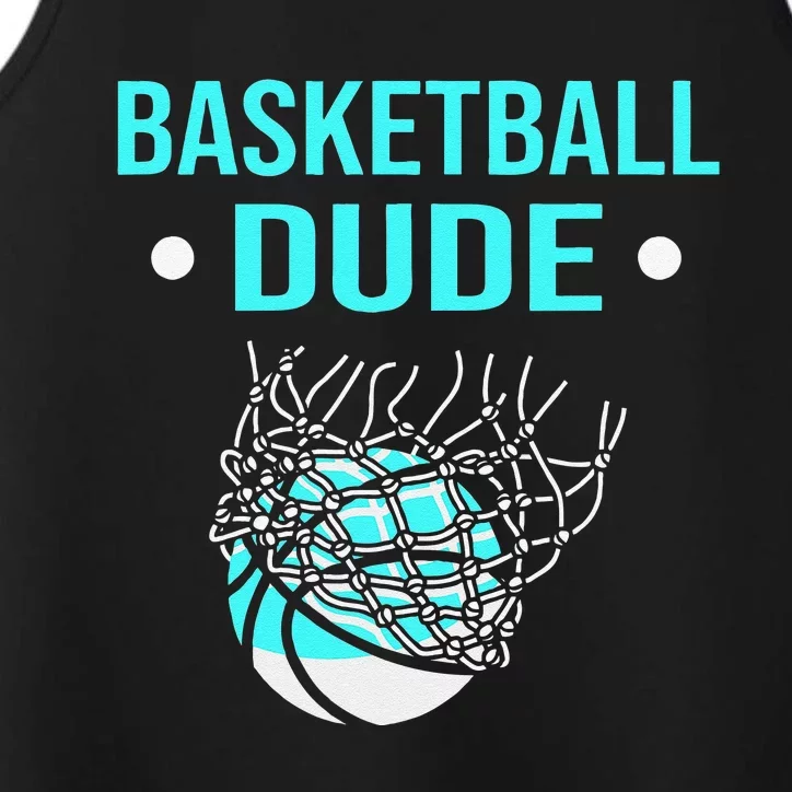 Perfect Basketball Dude Merchandise funny sport Performance Tank