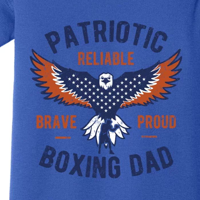 Patriotic Boxing Dad Cool Gift Baby Bodysuit