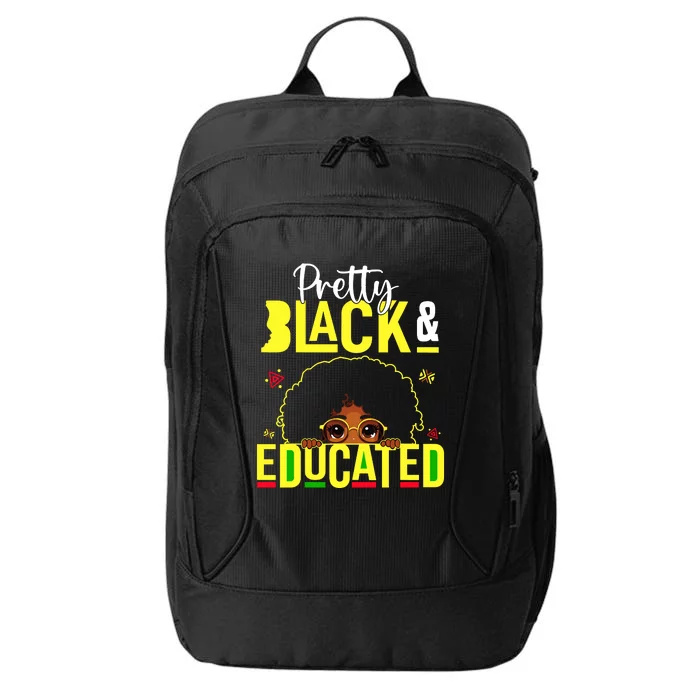 Pretty Black & Educated African American Black History City Backpack