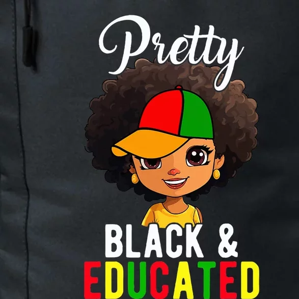 Pretty Black & Educated African American Black History Month Daily Commute Backpack