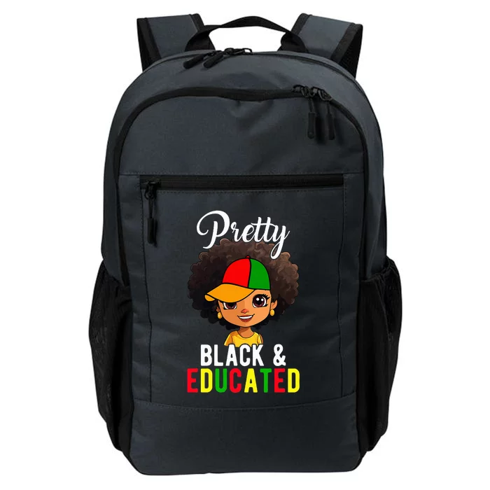 Pretty Black & Educated African American Black History Month Daily Commute Backpack