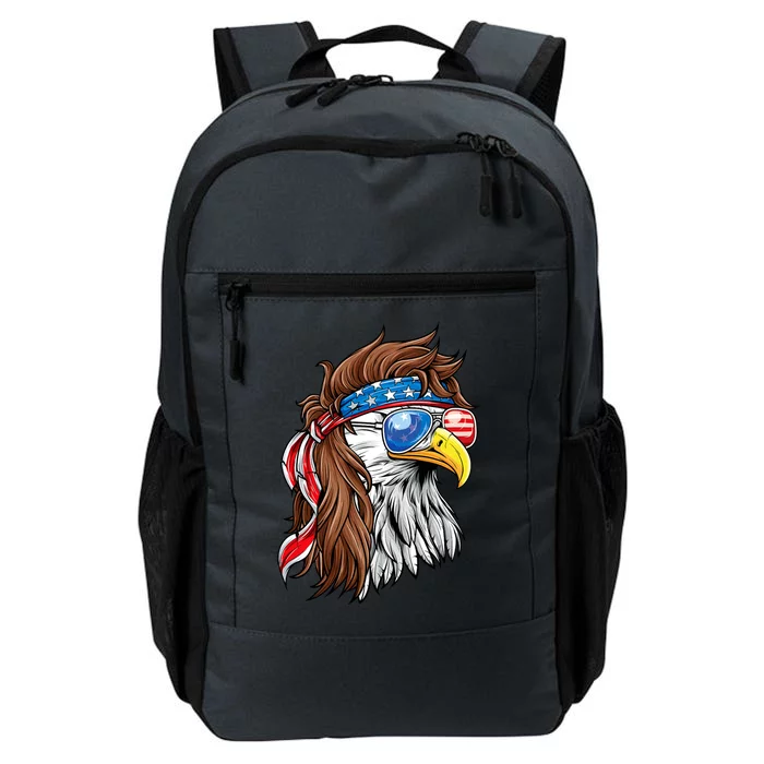 Patriotic Bald Eagle Mullet Usa American Flag 4th Of July Daily Commute Backpack