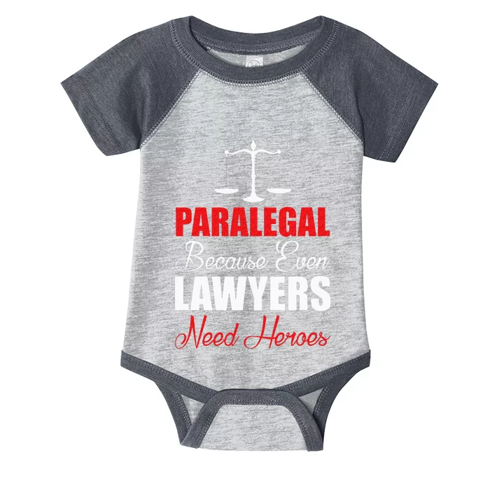 Paralegal Because Even Lawyers Need Heroes Infant Baby Jersey Bodysuit