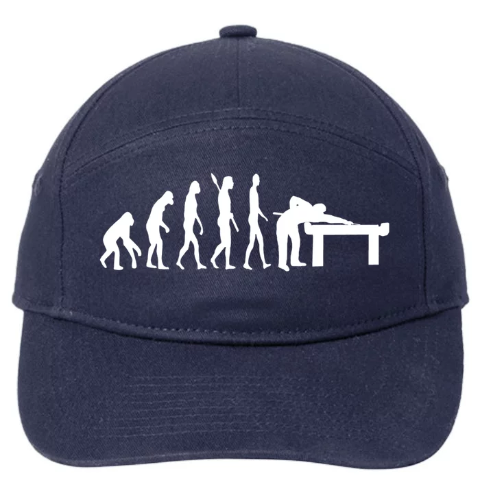 Pool Billiard Evolution Snooker Player Table 8 Ball Cues Cute Gift 7-Panel Snapback Hat