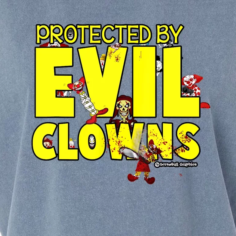 Protected By Evil Clowns Garment-Dyed Women's Muscle Tee