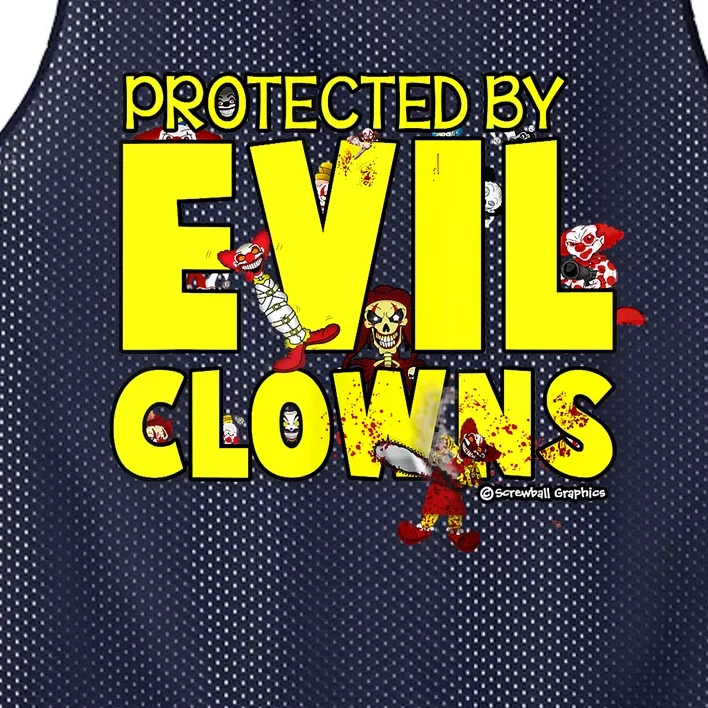 Protected By Evil Clowns Mesh Reversible Basketball Jersey Tank