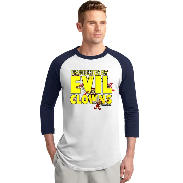 Protected By Evil Clowns Baseball Sleeve Shirt