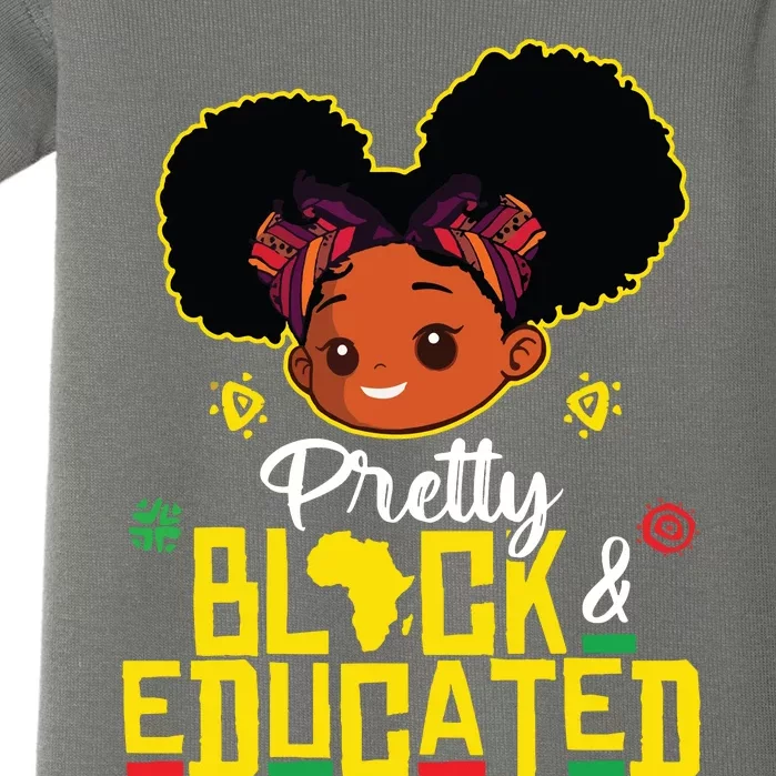 Pretty Black Educated Black History Girl African Baby Bodysuit