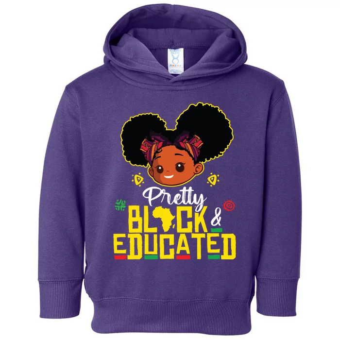 Pretty Black Educated Black History Girl African Toddler Hoodie