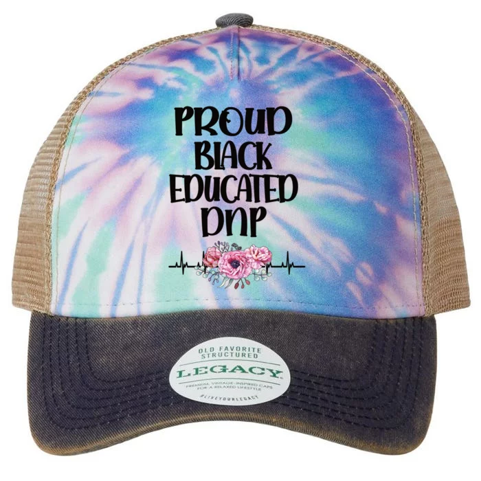 Proud Black Educated Doctor Of Nursing Practice Gift Legacy Tie Dye Trucker Hat