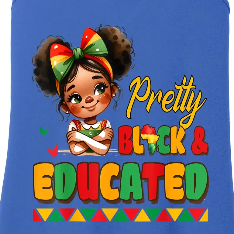 Pretty Black Educated Black History African Ladies Essential Tank