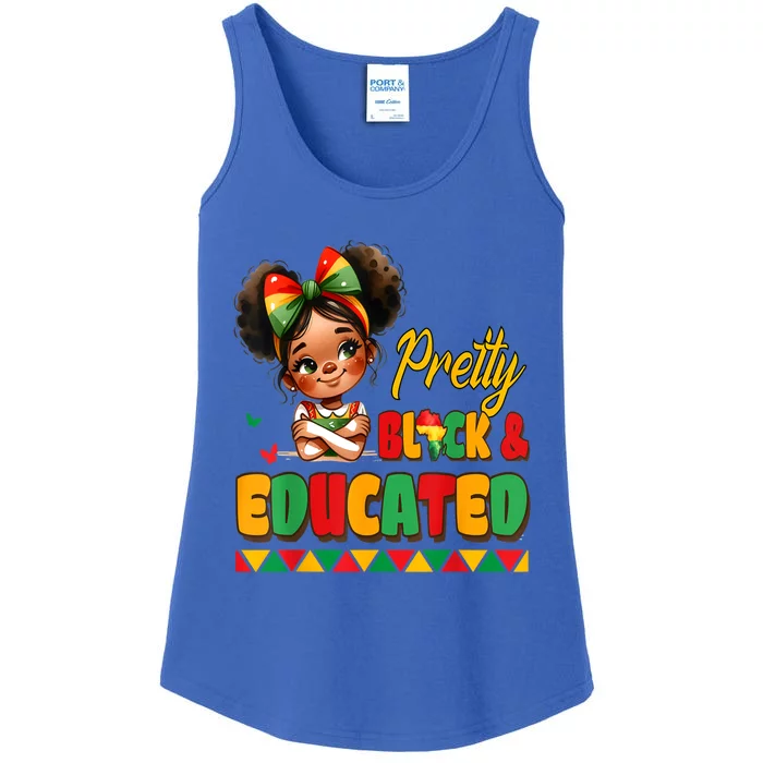 Pretty Black Educated Black History African Ladies Essential Tank