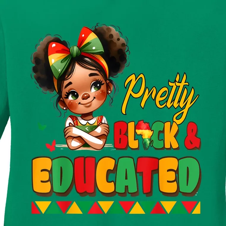 Pretty Black Educated Black History African Ladies Long Sleeve Shirt