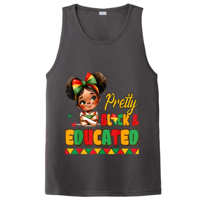 Pretty Black Educated Black History African Performance Tank