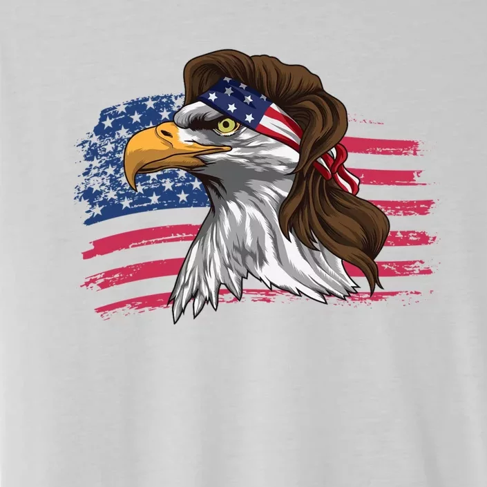 Patriotic Bald Eagle Mullet Usa American Flag 4th Of July Great Gift ChromaSoft Performance T-Shirt