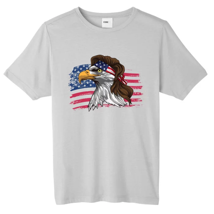 Patriotic Bald Eagle Mullet Usa American Flag 4th Of July Great Gift ChromaSoft Performance T-Shirt