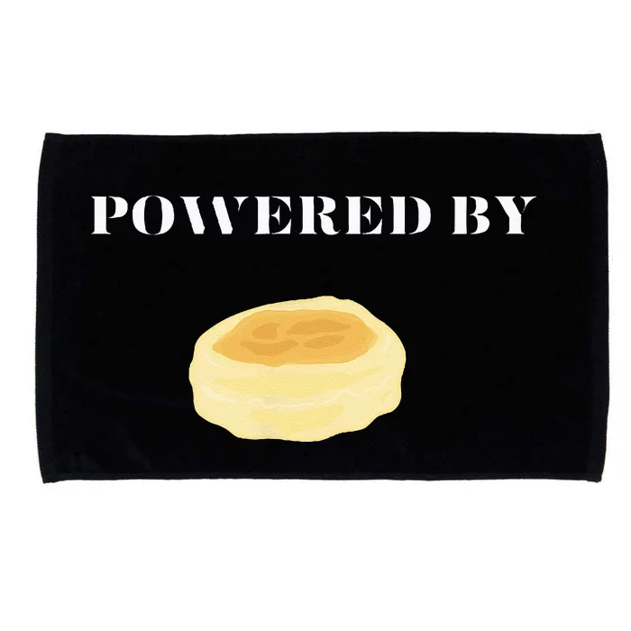 Powered By English Muffins Microfiber Hand Towel