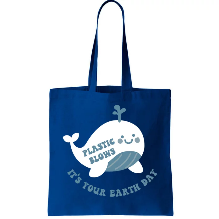 Plastic Blows Earth Day Recycling Environt Awareness Cute Gift Tote Bag