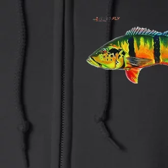 Peacock Bass Fishing Fish & Hoodies By Black Fly Full Zip Hoodie