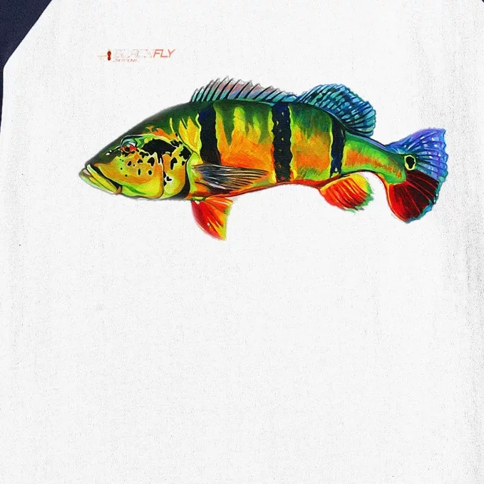 Peacock Bass Fishing Fish & Hoodies By Black Fly Baseball Sleeve Shirt