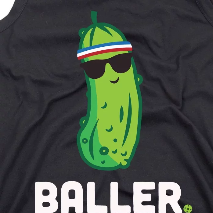 Pickle Baller Funny Pickleball Tank Top