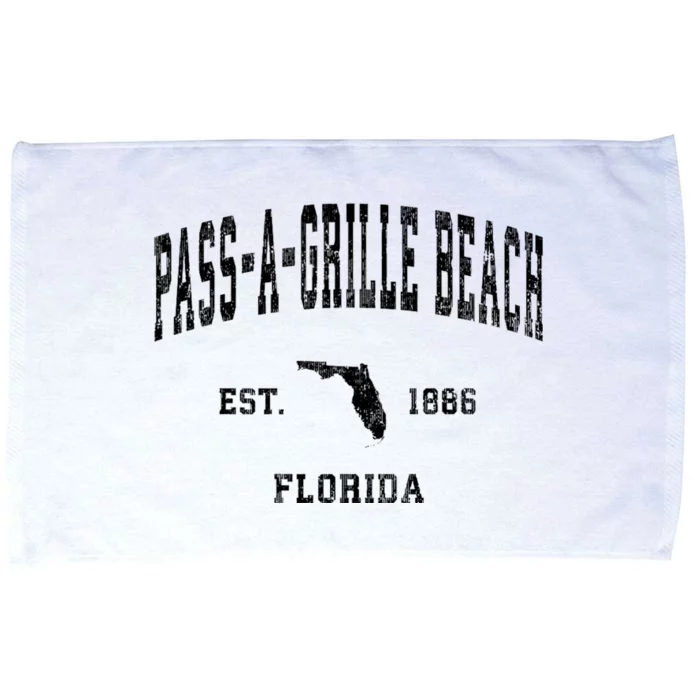 Passagrille Beach Florida Fl Vintage Athletic Microfiber Hand Towel