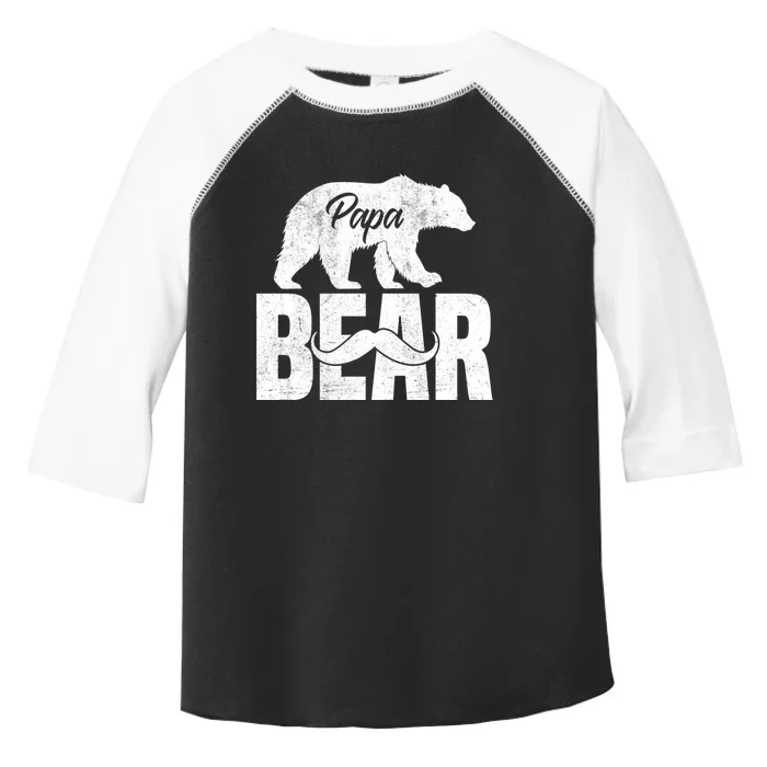 Papa Bear For Fathers Day For Grandpa Papa Bear Funny Toddler Fine Jersey T-Shirt