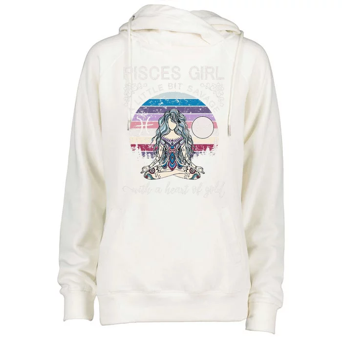 Pisces Birthday For Women March Gift Womens Funnel Neck Pullover Hood