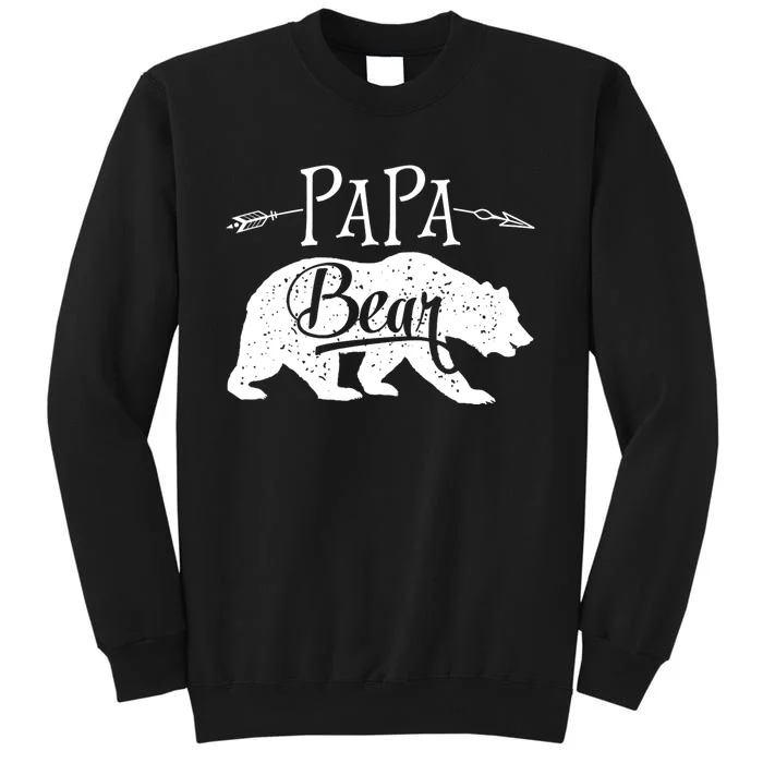 Papa Bear Fathers Day Family Matching Couple Sweatshirt