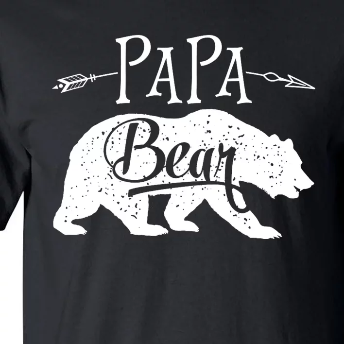 Papa Bear Fathers Day Family Matching Couple Tall T-Shirt