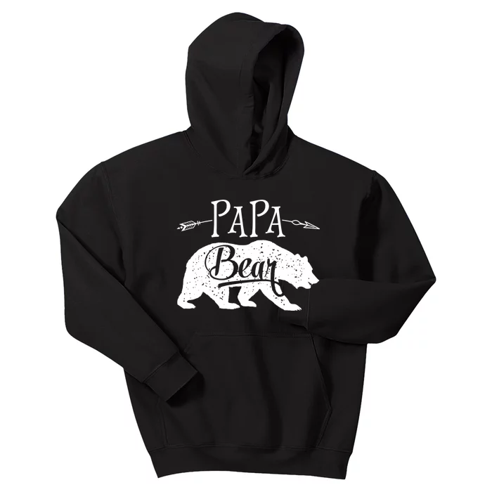 Papa Bear Fathers Day Family Matching Couple Kids Hoodie