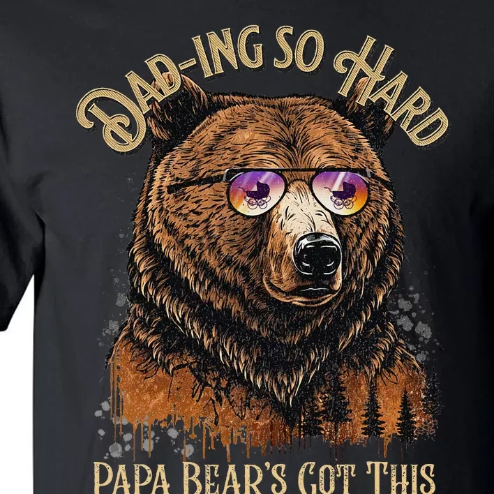 Papa Bear Funny Fathers Day Gift Tall T-Shirt