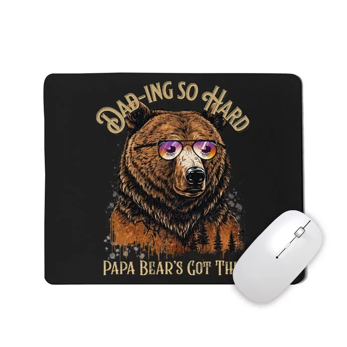 Papa Bear Funny Fathers Day Gift Mousepad