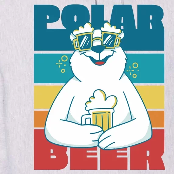 Polar Bear Funny Beer Lover Retro Sunset Premium Hoodie