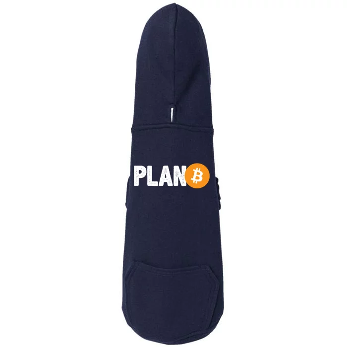 Plan B Funny Bitcoin Doggie 3-End Fleece Hoodie