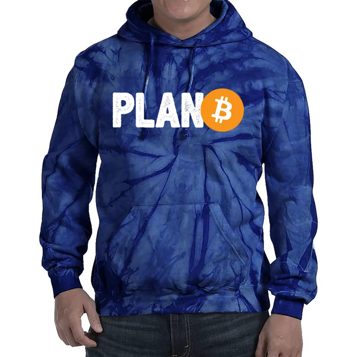 Plan B Funny Bitcoin Tie Dye Hoodie