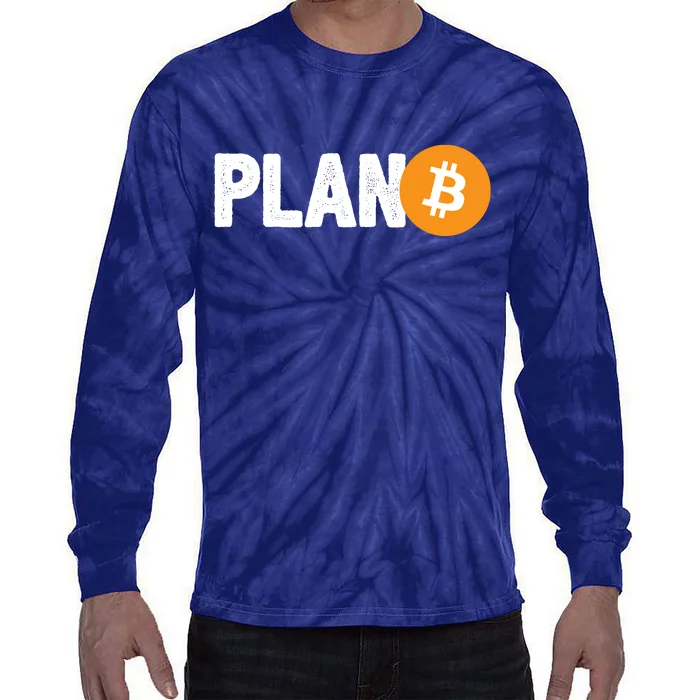 Plan B Funny Bitcoin Tie-Dye Long Sleeve Shirt