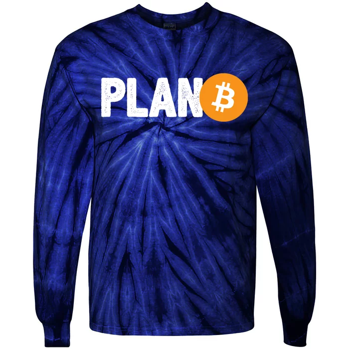 Plan B Funny Bitcoin Tie-Dye Long Sleeve Shirt