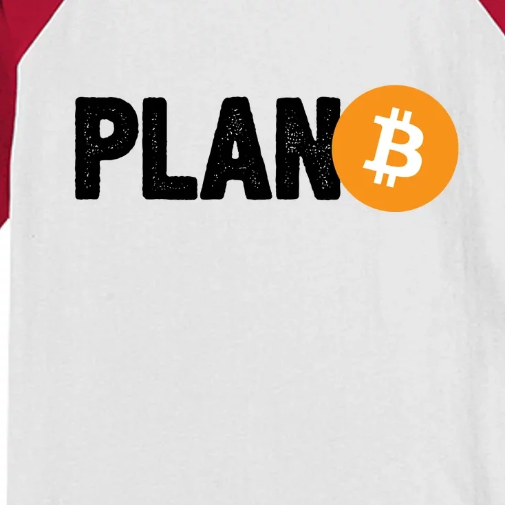 Plan B Funny Bitcoin Kids Colorblock Raglan Jersey