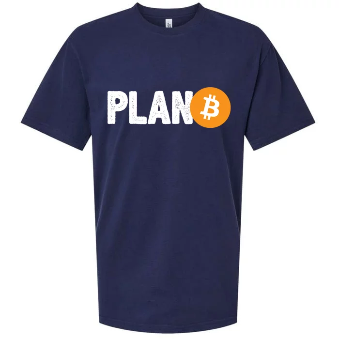 Plan B Funny Bitcoin Sueded Cloud Jersey T-Shirt