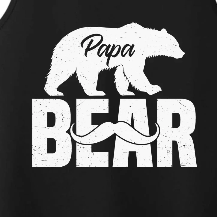 Papa Bear FatherS Day Graphic Performance Tank