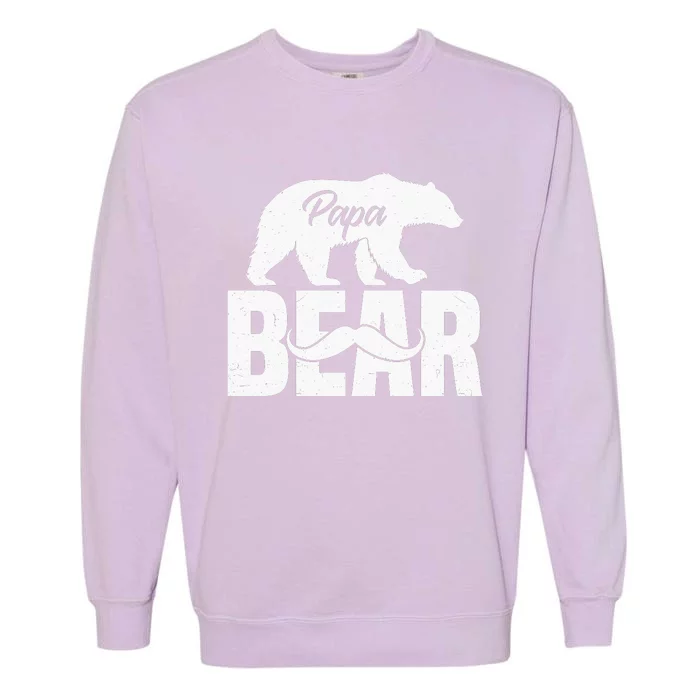 Papa Bear FatherS Day Graphic Garment-Dyed Sweatshirt