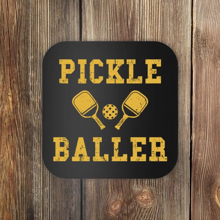 Pickle Baller Funny Sport Lover Coaster