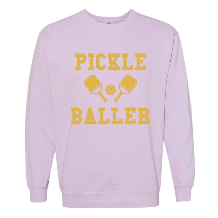 Pickle Baller Funny Sport Lover Garment-Dyed Sweatshirt