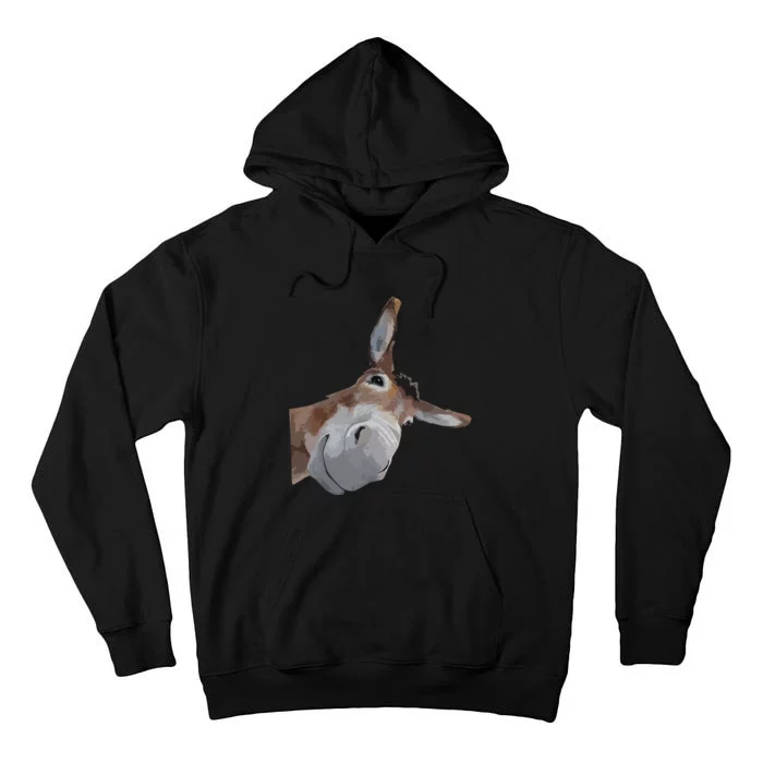 Peach Bruh Funny Donkey Art Donkey Head Smile Eagerlys Tall Hoodie