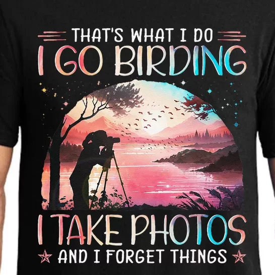 Photographing Birdwatching Forget Things Pajama Set