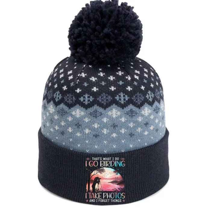 Photographing Birdwatching Forget Things The Baniff Cuffed Pom Beanie